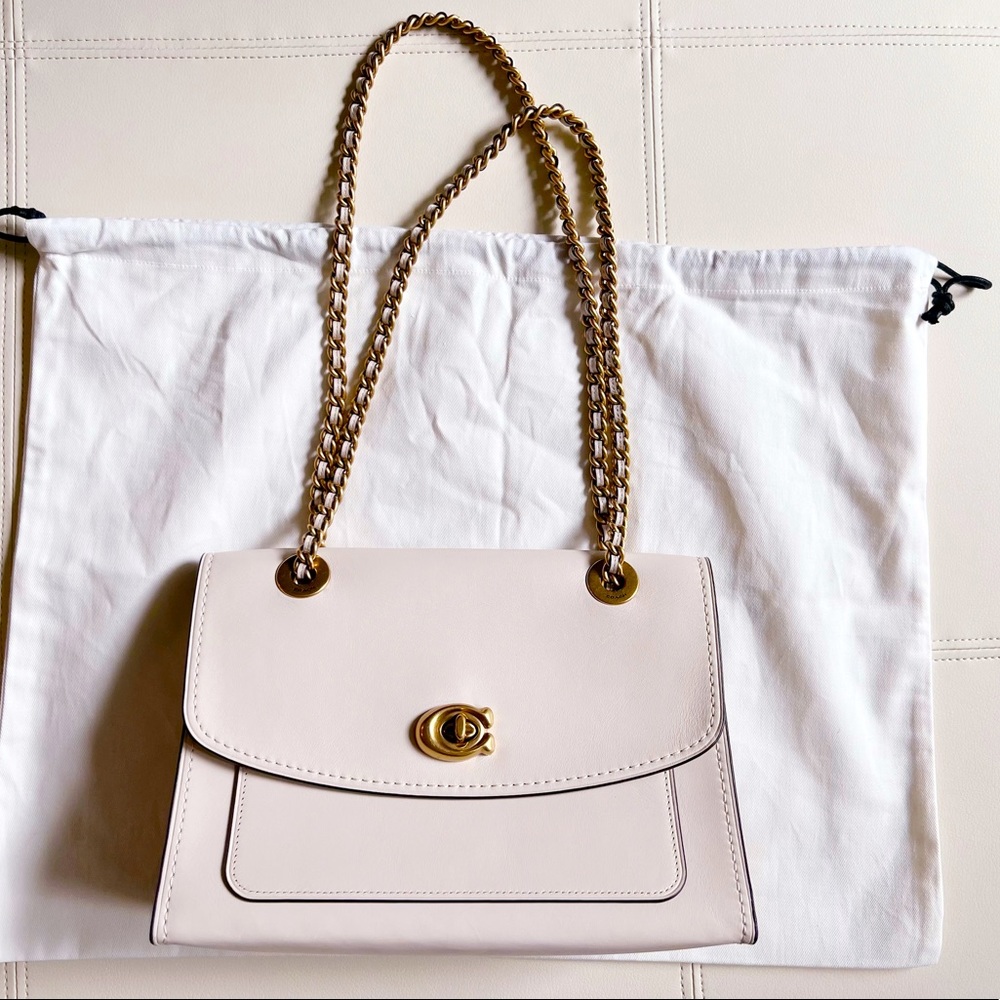 Coach Parker Shoulder Bag Chalk